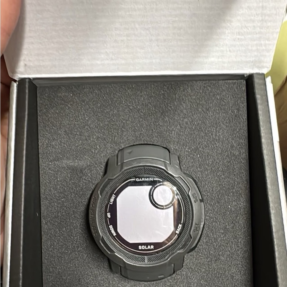 Garmin Solar-Enabled Black Smartwatch Case